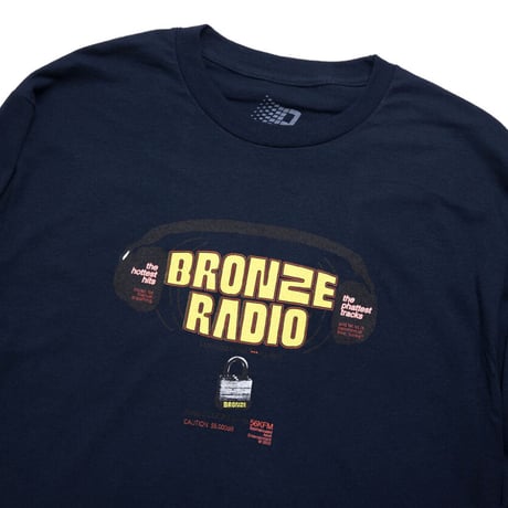 BRONZE 56K  "DONT TOUCH THAT FUCKING DIAL LONGSLEEVE " (NAVY) XL
