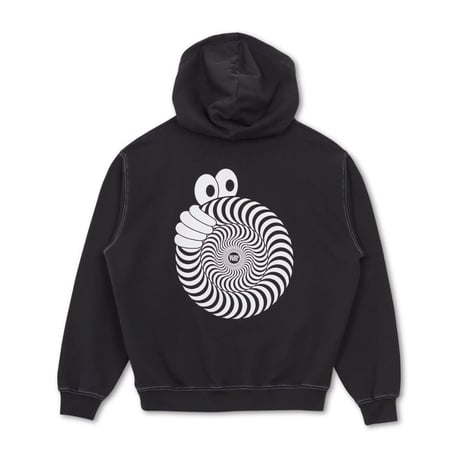 LRAB X SPITFIRE "SWIRL HOODIE  (WASHED BLACK) L
