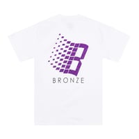 BRONZE 56K  "POLKA DOT LOGO TEE"(White)  XL