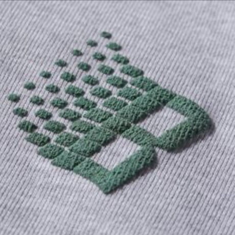 BRONZE 56K "LOGO PUFF PRINT HOODY" (HEATHER GREY) M