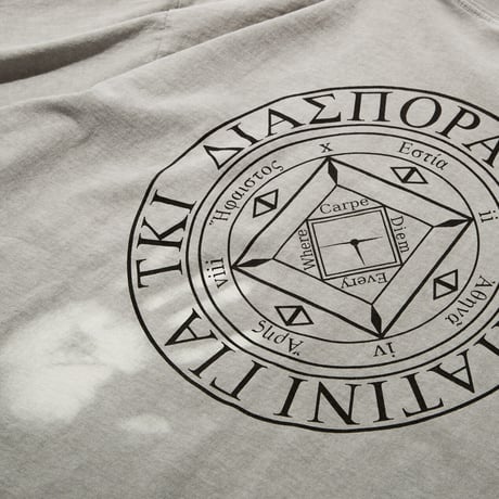 DIASPORA "Dyed Magic Circle Tee"(Gray (Thermo Dyed))XL