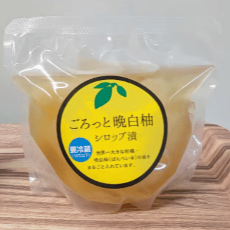 晩白柚シロップ漬け「ごろっと晩白柚」200g [八代市産の晩白柚を使っ