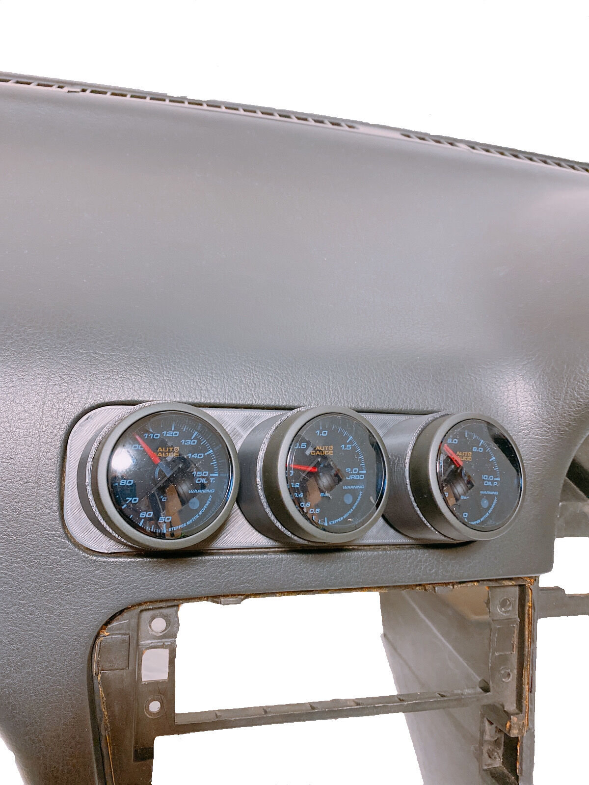 S13シルビア 180SX用 3連メーターフード 追加メーター エアコン S13シルビア 180SX用 3連メーターフード 追加メーター エアコン