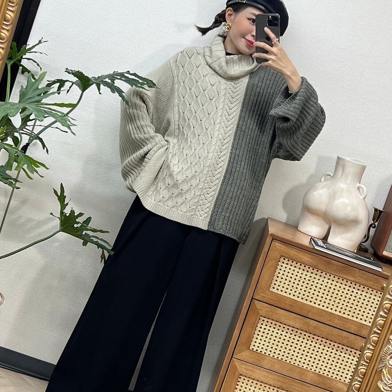 その他 amber 2TONEセーター | AMBERMADAM.JP