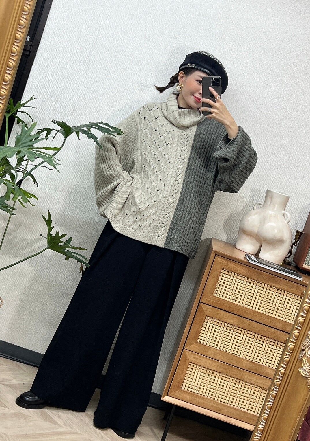 Damir Doma 変形ニット bohmal（ボマール）の「変形アーム前後差カラフルダンボール