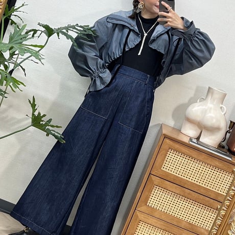 クロップド変形ブルゾン