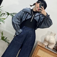 クロップド変形ブルゾン