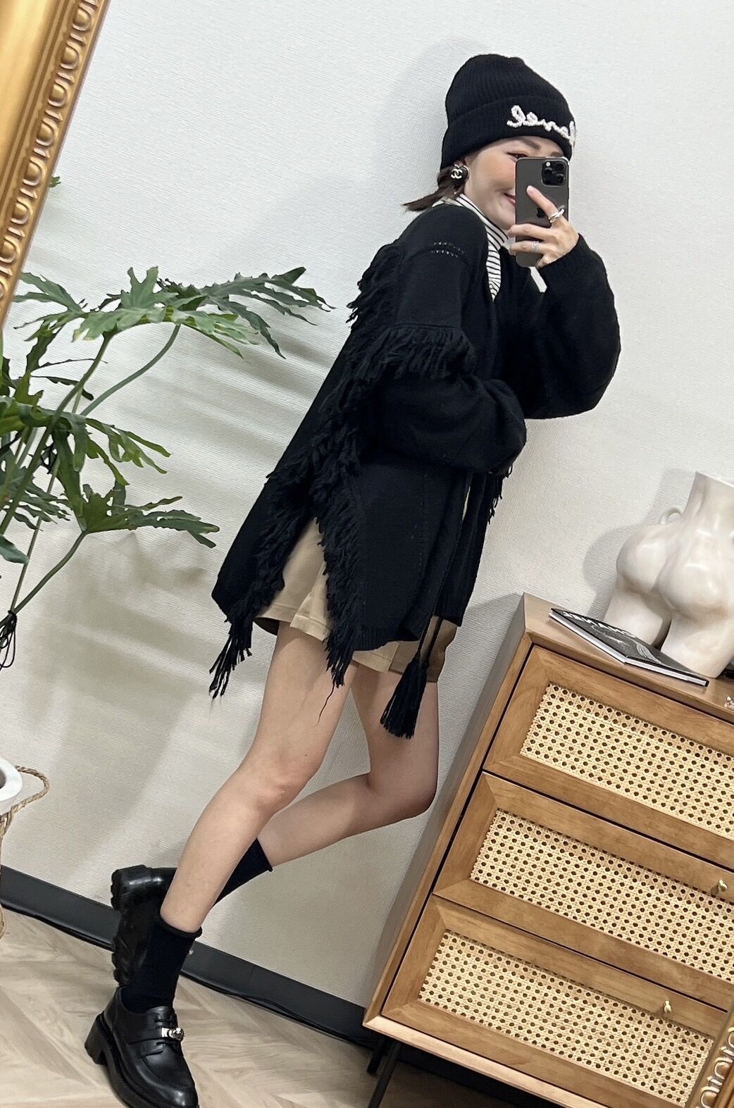 新品未使用ギマテープティアードフリンジカーディガン trim_ofalv_item8974eb8e2ddc11e