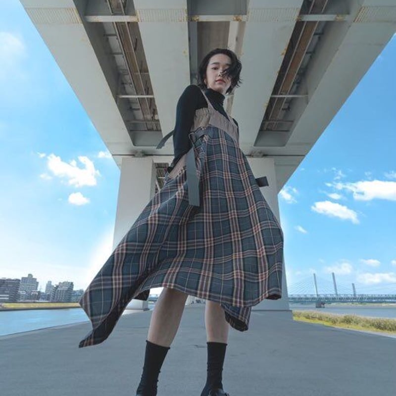 チェック柄2WAYジャンスカ | AMBERMADAM.JP