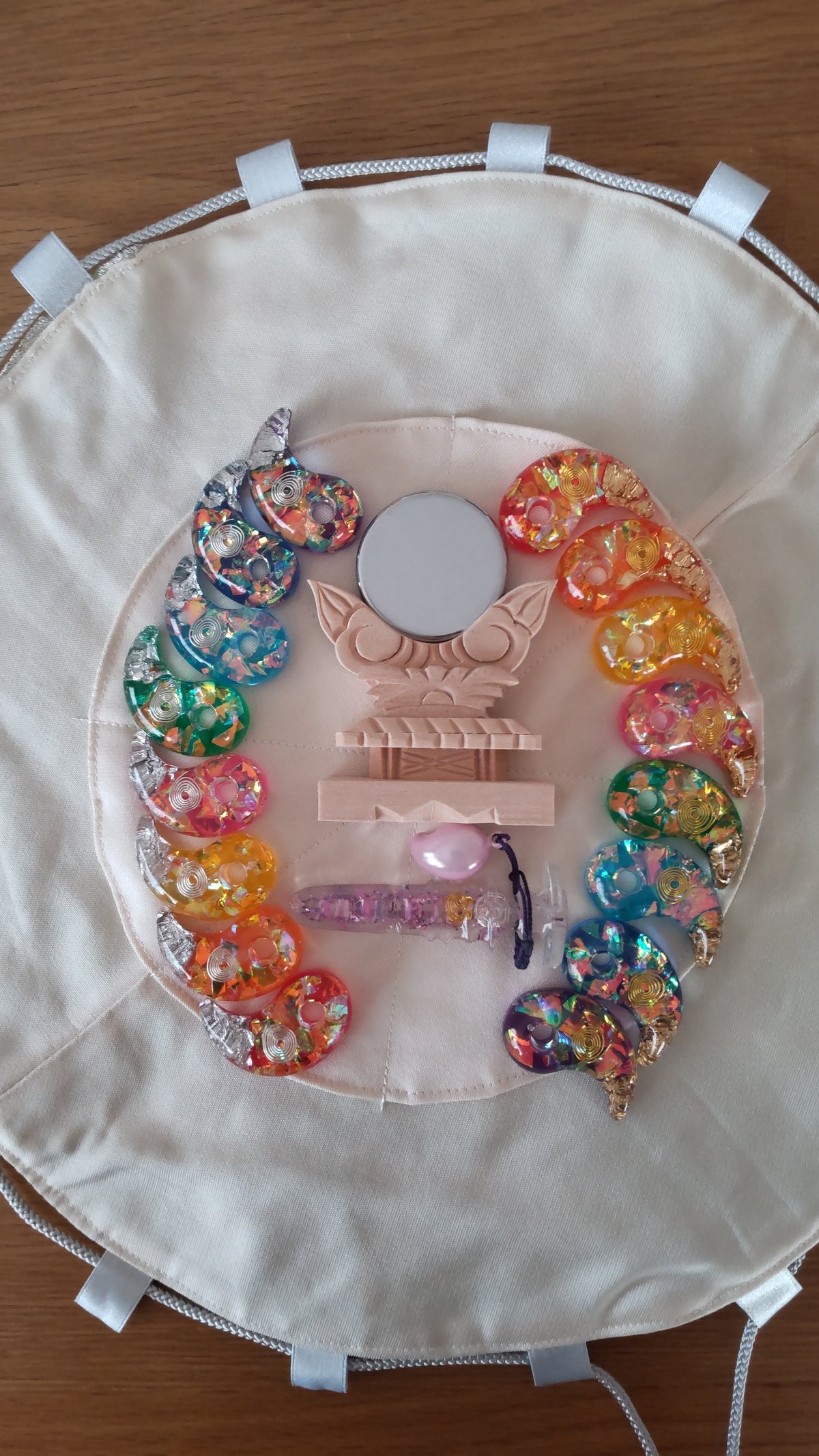 陰陽統合オルゴナイト セッション用勾玉大