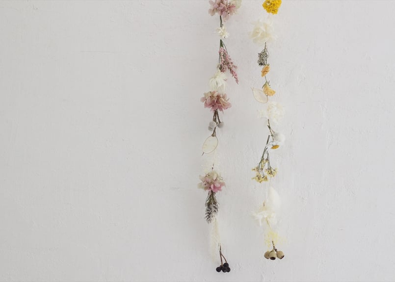 送料込み定形外] ドライフラワーアソート(モビール用ワイヤー付き