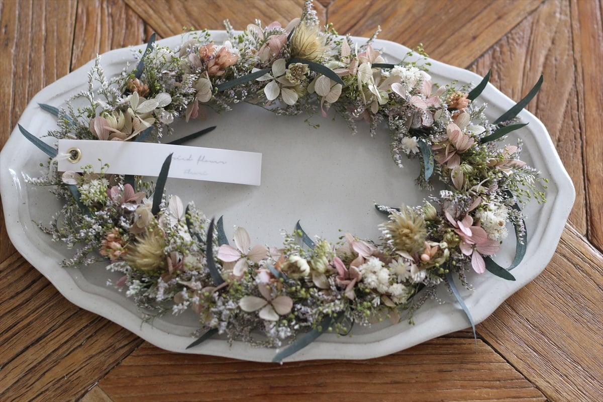 オーバルリース(ピンク） | F L E U R I