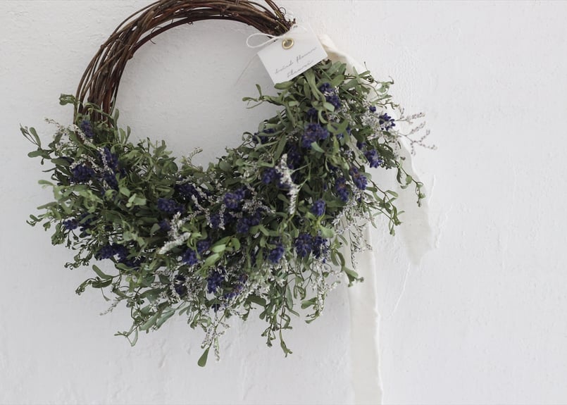 夏☀︎SALE！ユーカリと紫陽花のラベンダーカラーハーフリース　バラプルモルサ 夏☀︎SALE！ユーカリと紫陽花のラベンダーカラーハーフリース