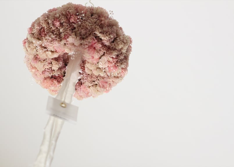 スターチスのフライングリース アプリコットピンク | F L E U R I