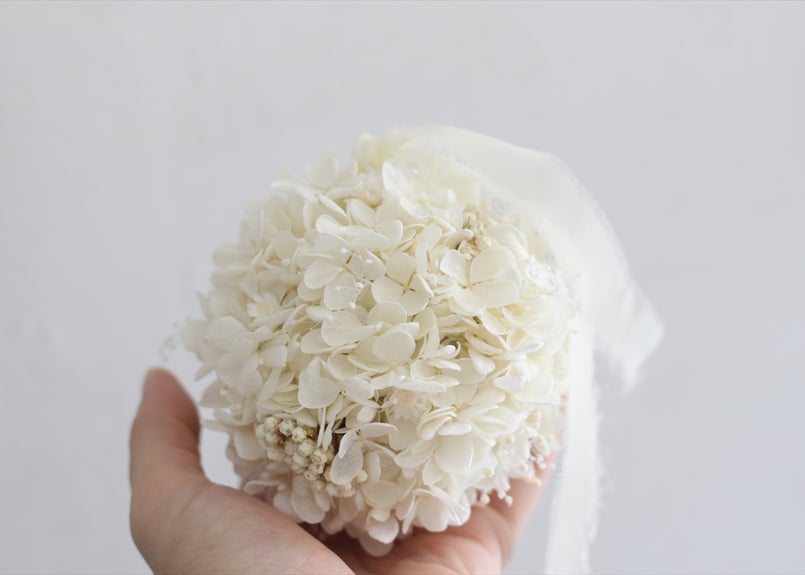 秋色紫陽花のフラワーボール ボールリース 紫陽花のフラワーボール | F L E U R I