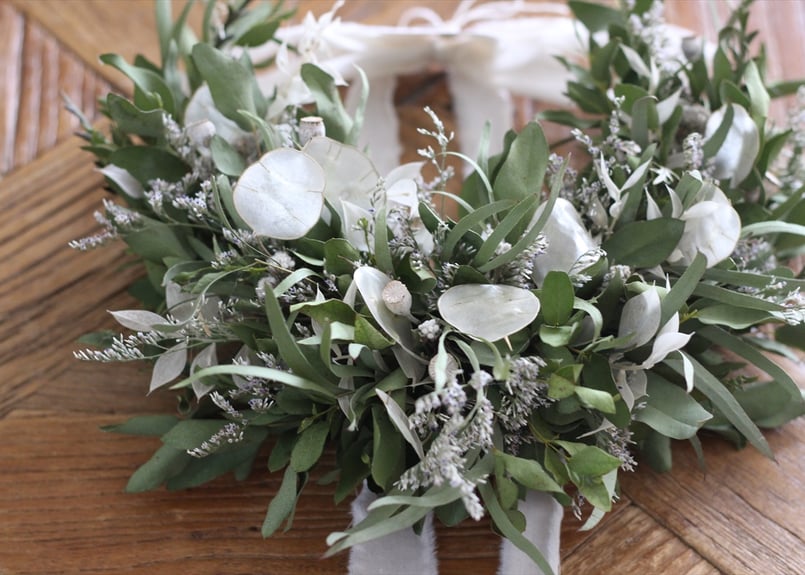 ユーカリとルナリアの三日月リース | F L E U R I