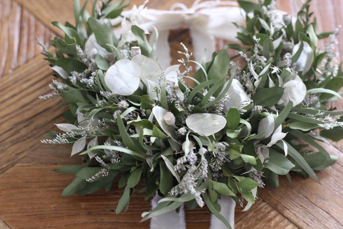 ユーカリとルナリアの三日月リース | F L E U R I