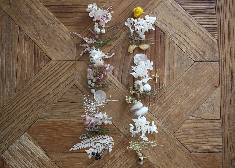 ドライフラワー　　紫陽花　ハーフリース　ワイヤーモビール　ガーランド ドライフラワー 紫陽花 ハーフリース ワイヤーモビール ガーランド