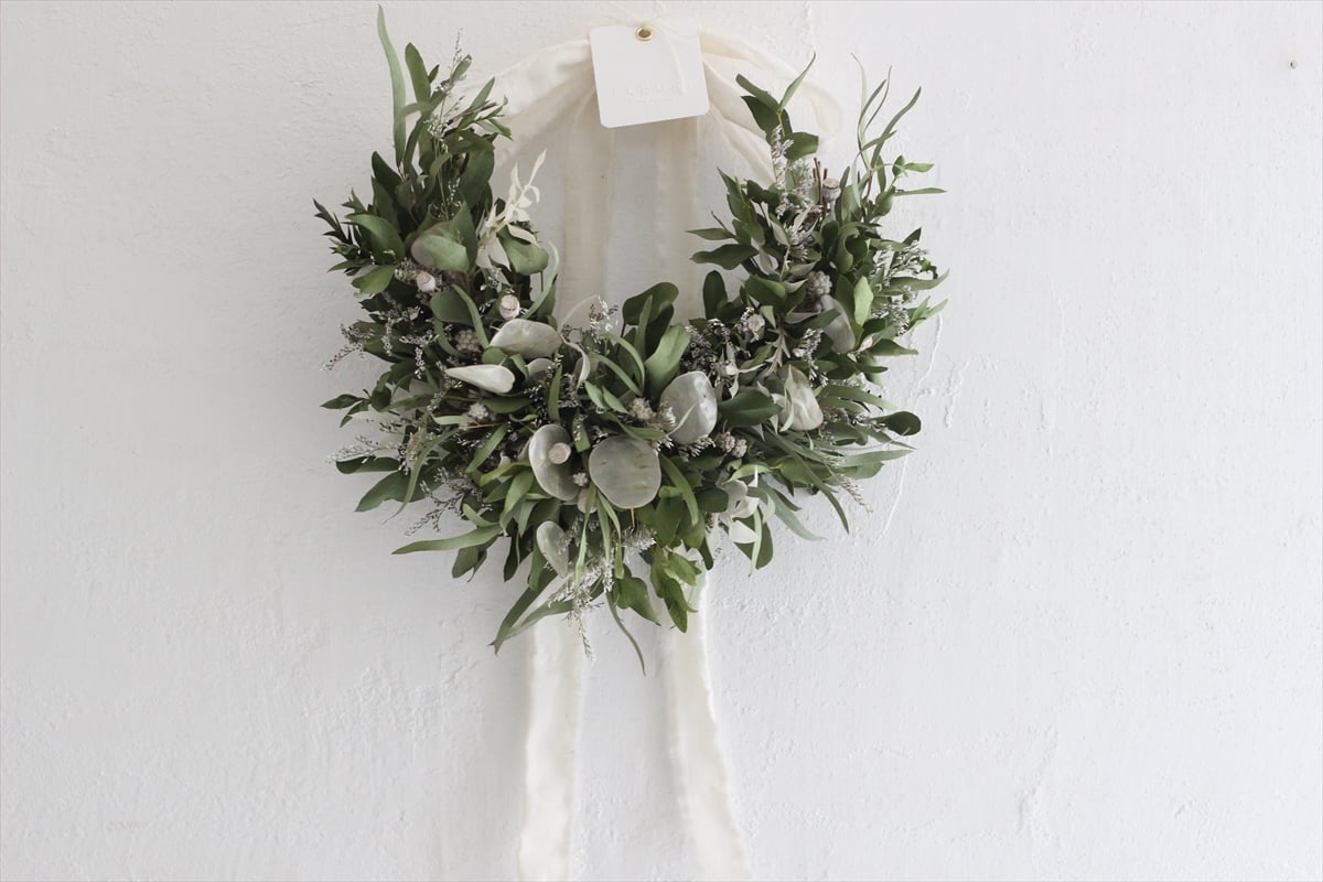 ユーカリとルナリアの三日月リース | F L E U R I