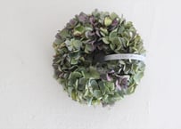 秋色紫陽花のリース