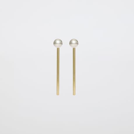 pierce : dot ＋ pole ( silver + brass )