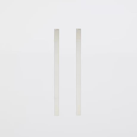 pierce : long bar ( silver )