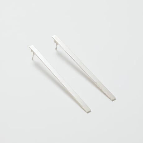 pierce : long bar ( silver )