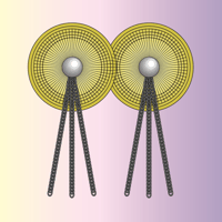 pierce : dot ＋ chain ( silver )