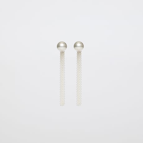pierce : dot ＋ chain ( silver )