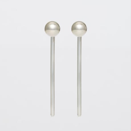 pierce : dot ＋ pole ( silver )