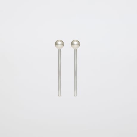 pierce : dot ＋ pole ( silver )