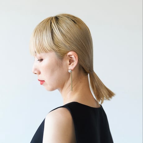 pierce : dot ＋ pole ( silver + brass )