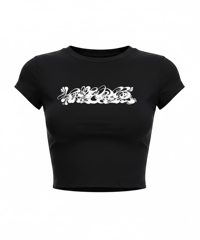 【BABY TEE ⭐︎SHORT 】SIZE BLACK・WHITE /S.M