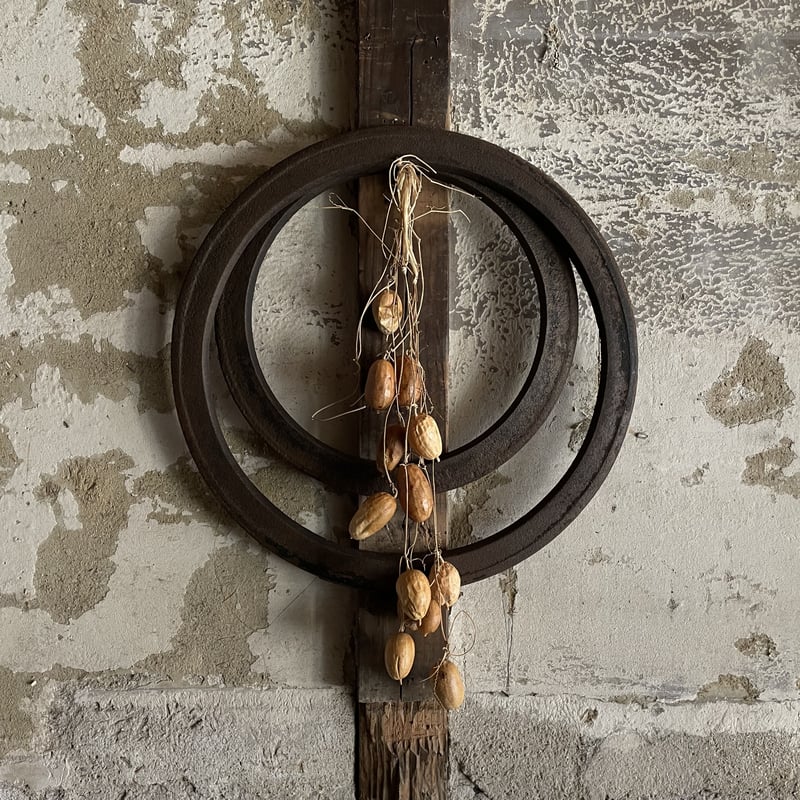 Heart_____錆びた鉄の古いちょうつがい 1組 39cm/J680 鉄錆輪 | kokyu kyoto