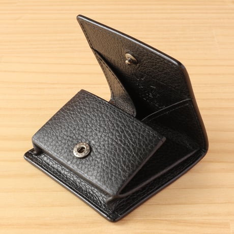 新品　ヒロフケース　小銭入れ　本革　レザー　ブラック　黒 プラティカ】コインケース レザー コンパクト ウォレット 本革