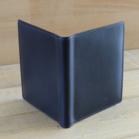 純札 ( 二つ折り財布 )　本革　J.ベイカー社　ブライドルレザー　ブラック　10101　2/5　限定品