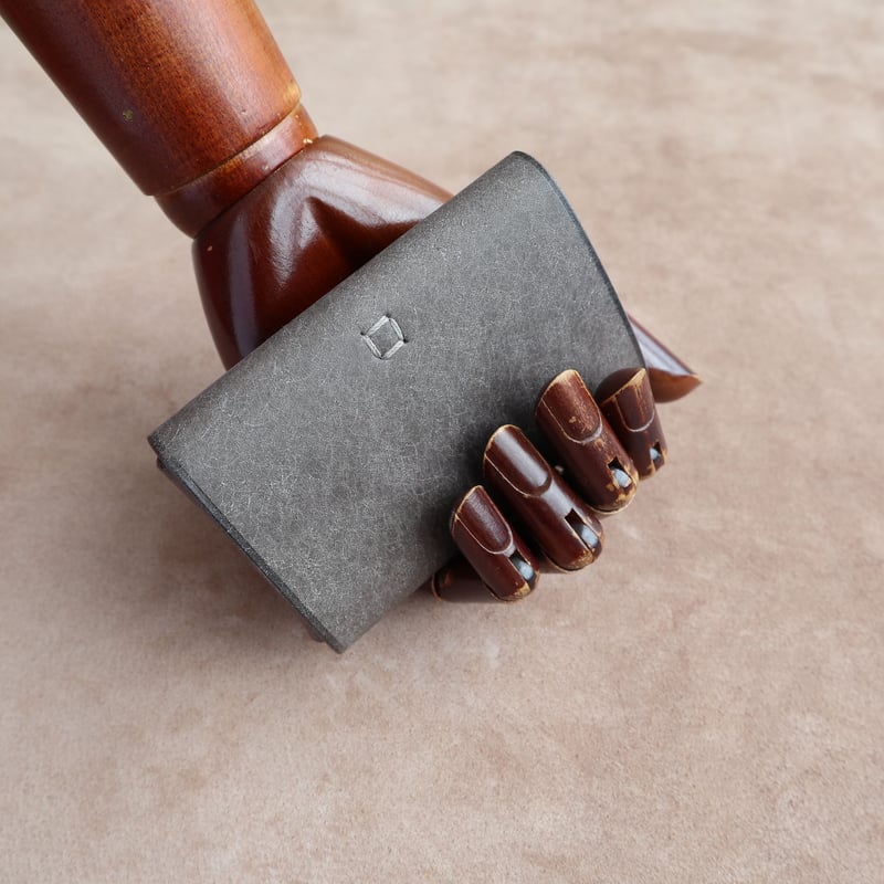 one sheet カードケース / 名刺入れ 本革 イタリアンレザー グレー