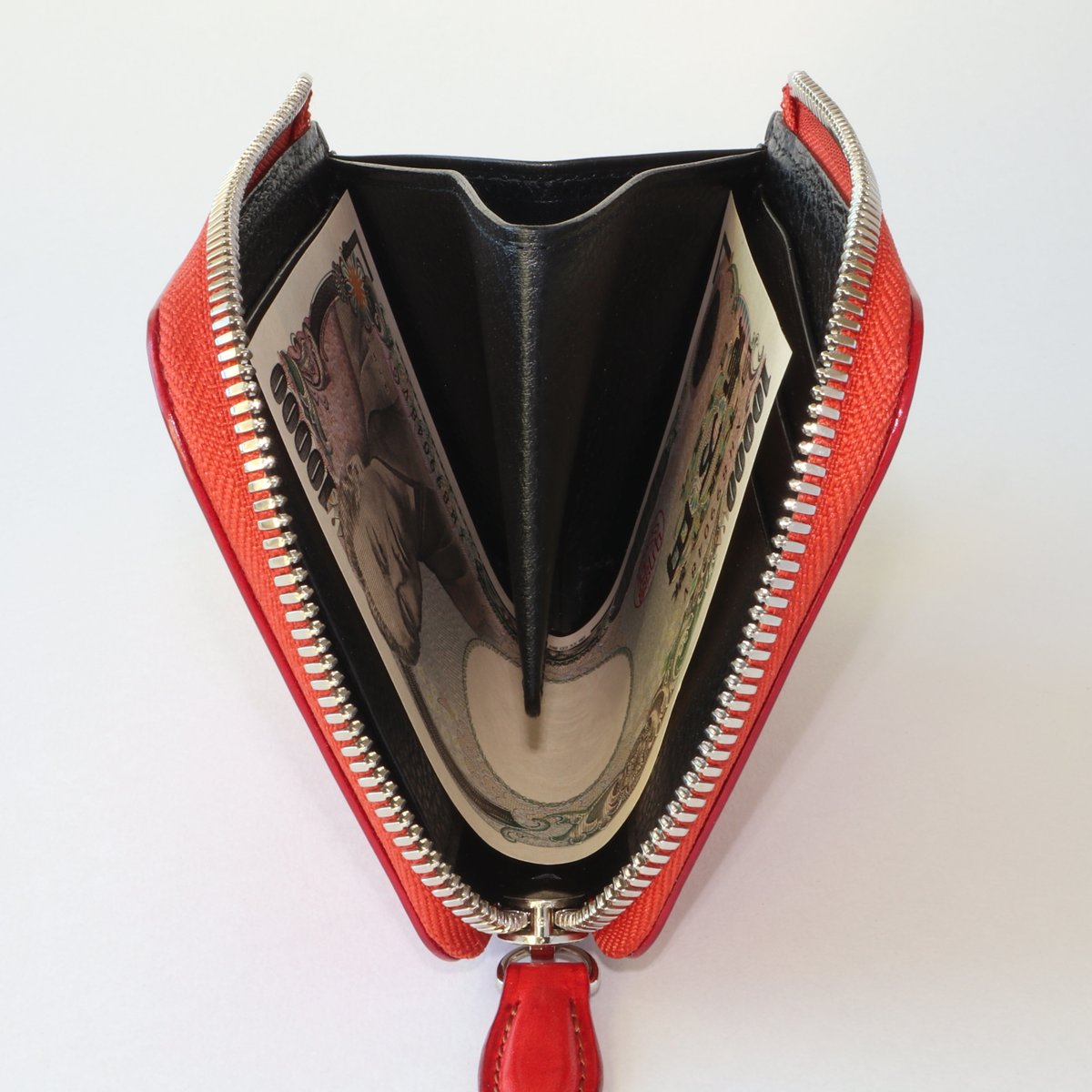 ポーター　折り財布　カウンター　Ｌ字ファスナー　ロゴプリント　コンパクト　レザー L字ファスナーコンパクト財布 本革 イタリアンレザー ブッテーロ