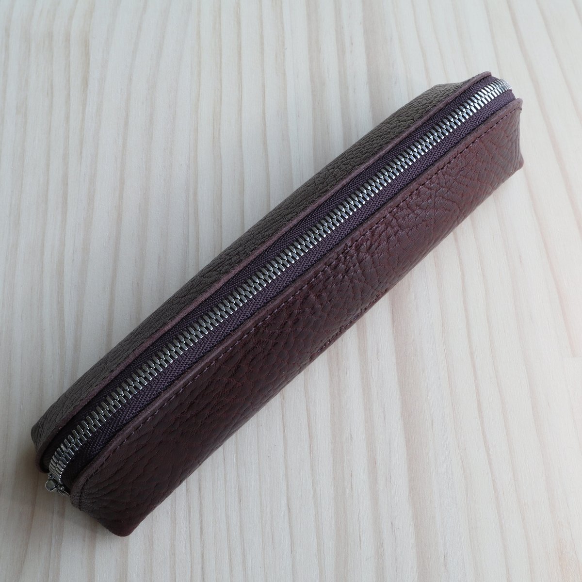 【新品未使用✴️】ALFRED BERETTA ダークブラウン ブリーフケース パイロット 牛革ソフトペンケース TRENDER LEATHER TLPSF-08A