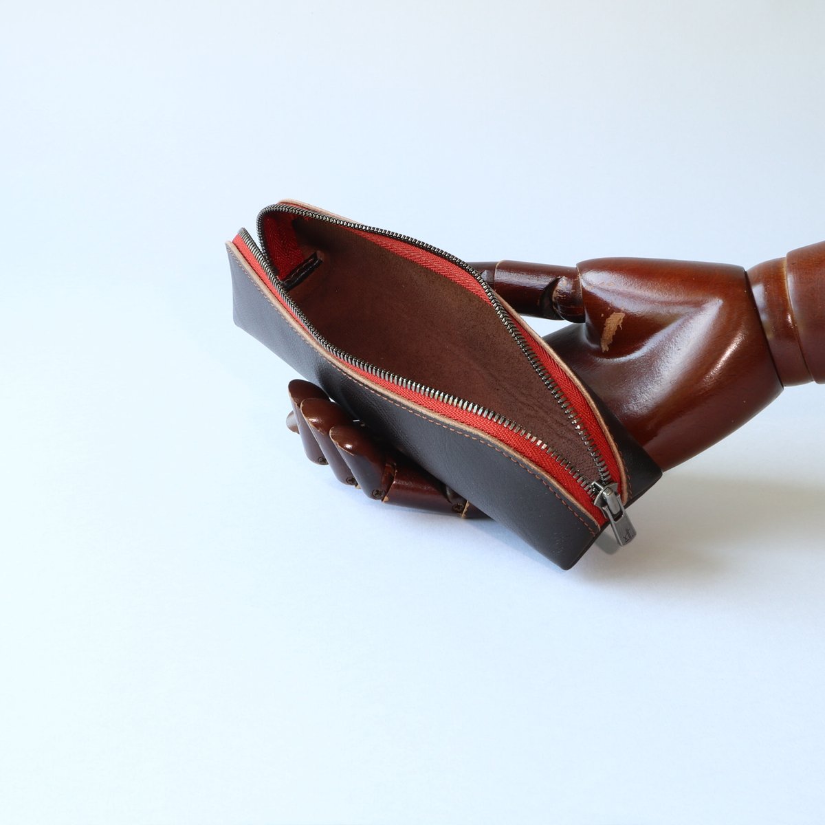 エクレアペンケース 本革 馬革スムース ダークブラウン 50103 | レノフ