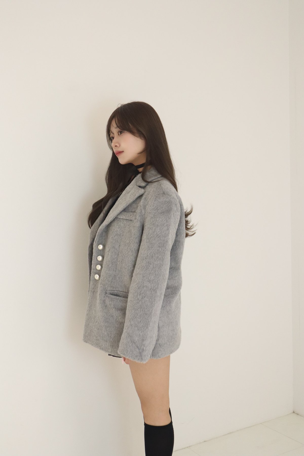 gray shaggy jacket | pellsiana gray shaggy jacket | pellsiana