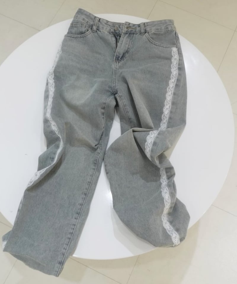 ペルシャナ pellsiana レースラインオーバーデニム lace line over denim | pellsiana