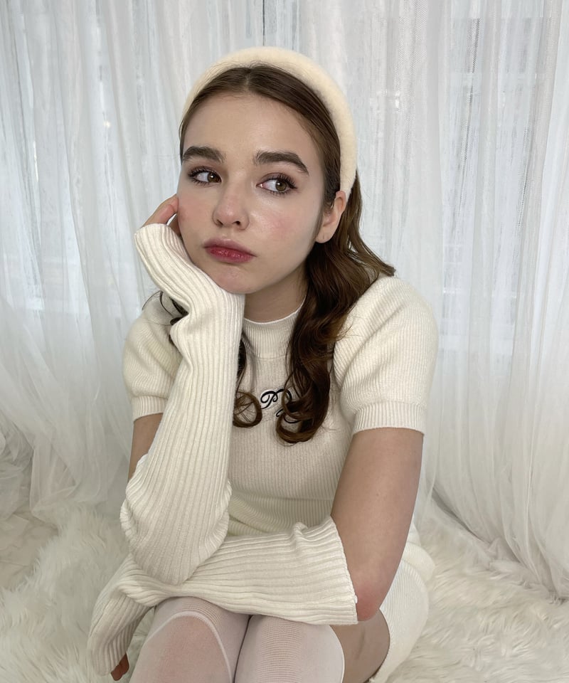 pellsiana heart logo knit one-piece WHITE | pel pellsiana heart logo knit one-piece WHITE | pel