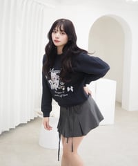 ribbon pleats skirt pants