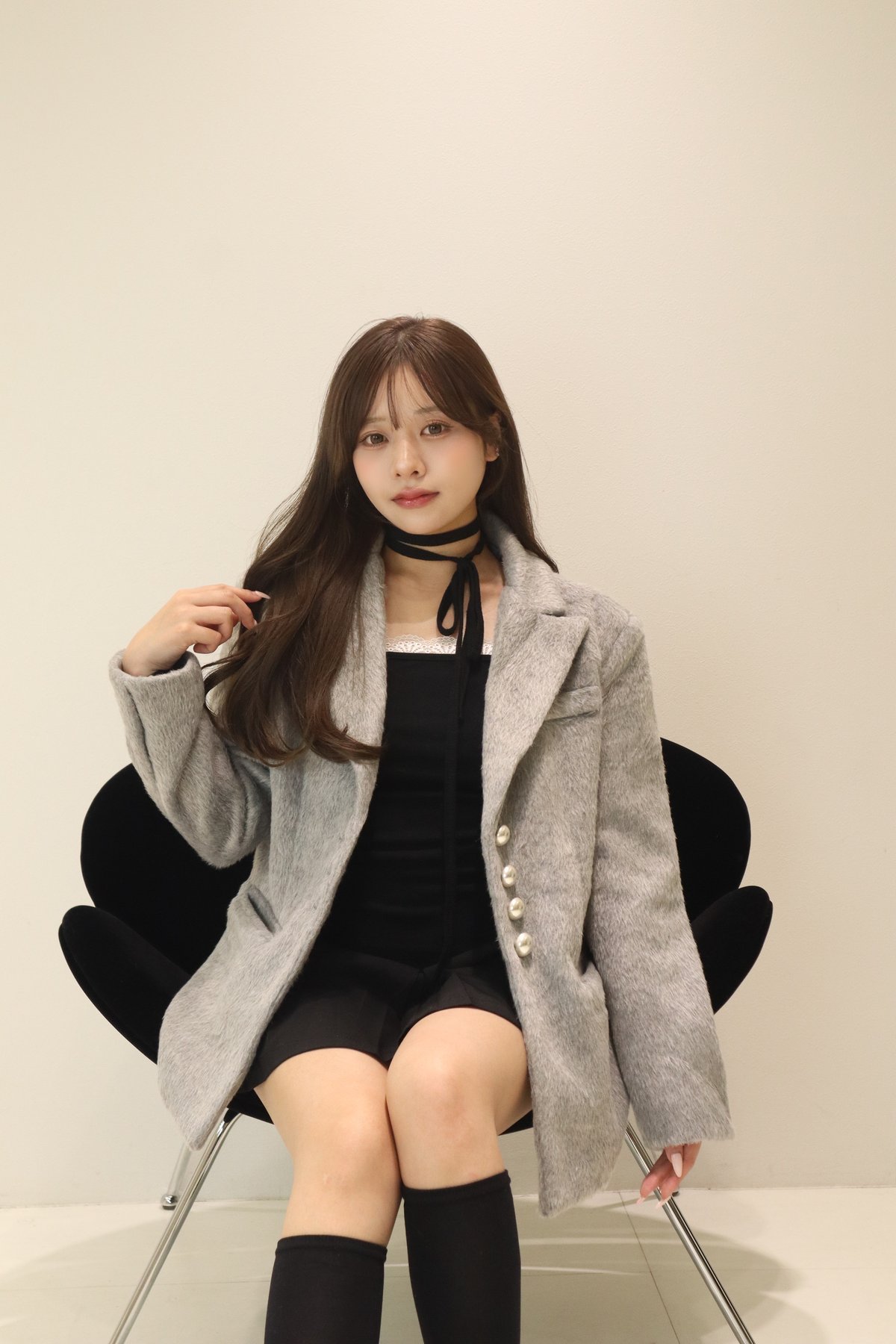 aere shaggy jacket coat グレー gray shaggy jacket | pellsiana