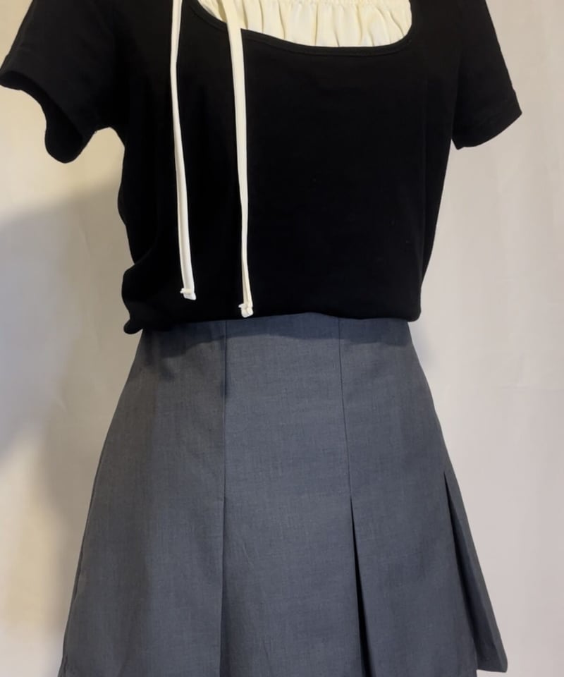 ribbon pleats skirt pants | pellsiana ribbon pleats skirt pants | pellsiana