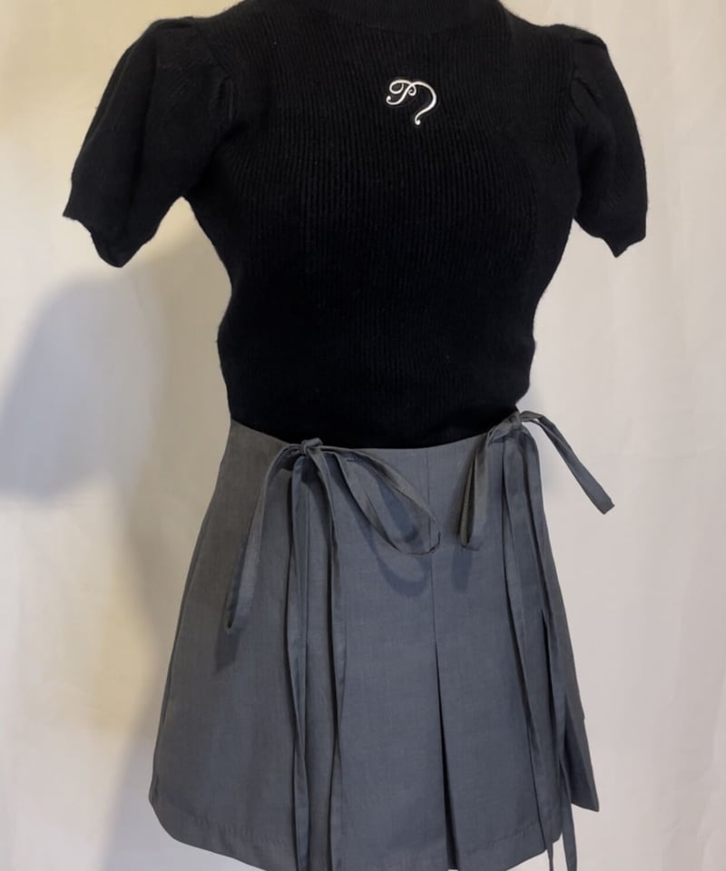 ribbon pleats skirt pants | pellsiana ribbon pleats skirt pants | pellsiana