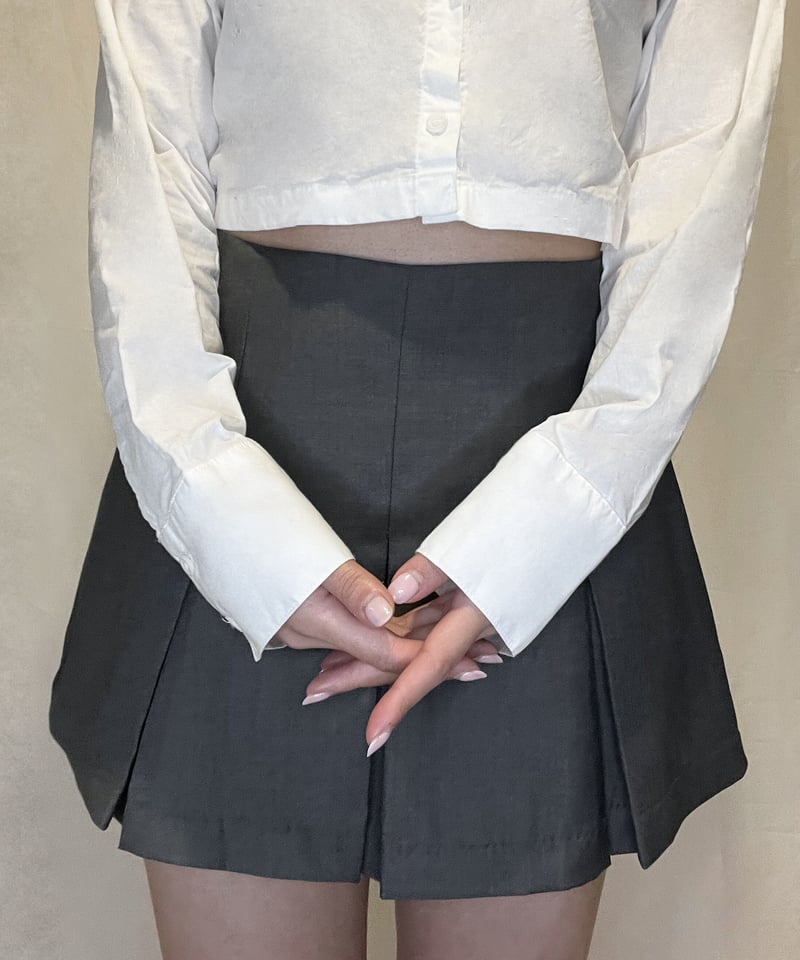 ribbon pleats skirt pants | pellsiana ribbon pleats skirt pants | pellsiana