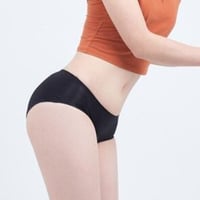 吸水ショーツ🎀ムーンパンツ【デイタイムブラック】🐰シンプルなデザインが人気✨