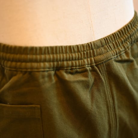 wide pocket easy pants 【khaki】